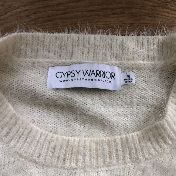 Black & White Fuzzy Sweater - Picture 2 of 3